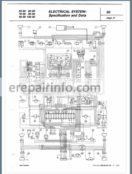 download Fiat Tractor 55 60 60 90 79 90 80 90 90 90 100 90 tractor workshop manual