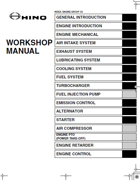 download Hino FD FE FF SG FA FB workshop manual