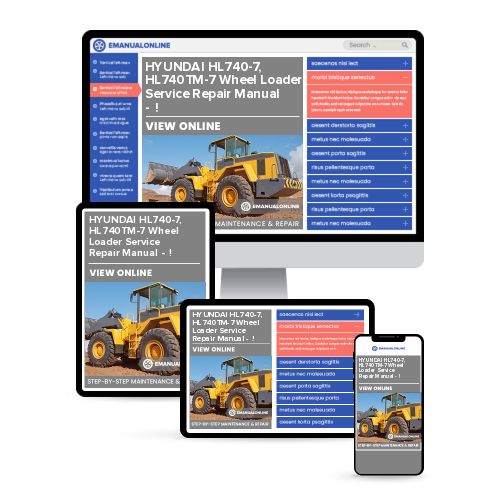 download Hyundai Wheel Loader HL740 7 able workshop manual