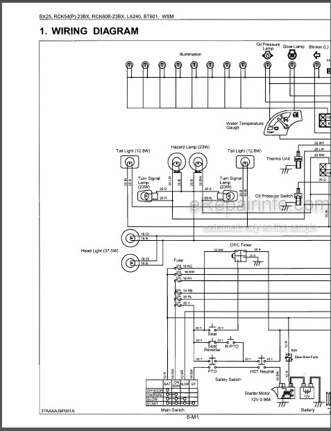 download Kubota Bx25 Tractor La240 Bt601 Attachments able workshop manual