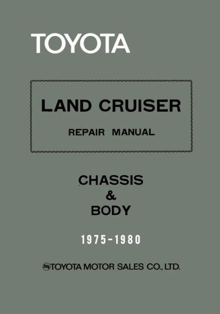 download Toyota Chassis Body manual workshop manual